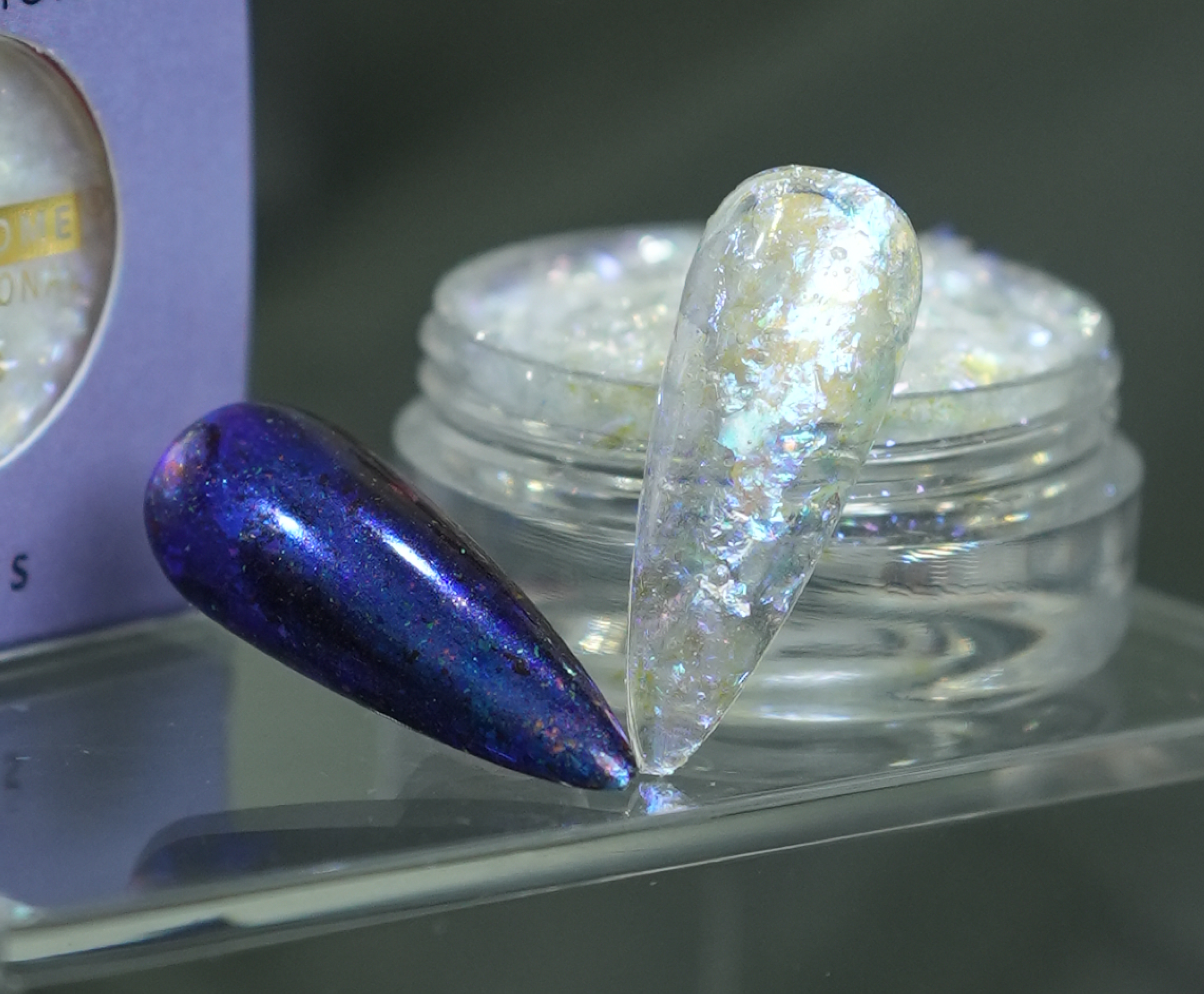 Transparent Optical Chameleon Flake - Twilight Blue